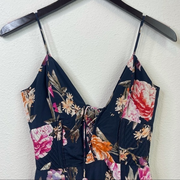 NICHOLAS Lucile Floral Corset Bra Dress - Navy - Picture 8 of 15